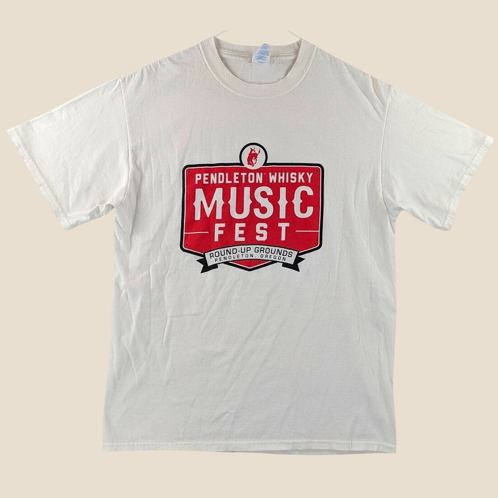 Pendleton Whisky Music Fest T Shirt Mens M Oregon Round-Up Western Graphic Tee